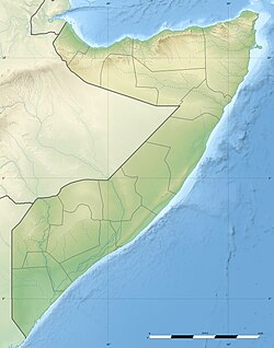 Mogadishu trên bản đồ Somalia