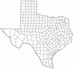 Location of Mustang, Texas