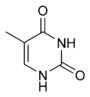 Estructura química de la timina