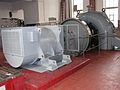 Maschinensaal 2005 – neuer Generator SE 630 S16 der AEM Dessau GmbH