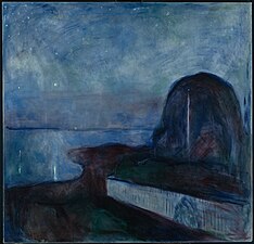 Edvard Munch, Nuit étoilée, 1893.