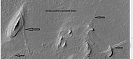 Possible dikes and layered structures, as seen by HiRISE under HiWish program. These may be part of linear ridge networks that are produced with impact craters.
