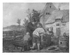 Adriaen Brouwer (1605-1638) - Bauern mit geschlachtetem Schwein - 1880 - Führermuseum.jpg