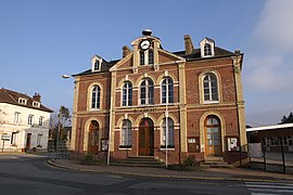 The town hall in Bourneville