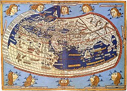 Карта Птолемея наведена в працях Йогана Шнітцера, 1482 рік