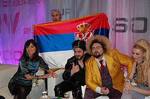 Marko Kon在于莫斯科举办的2009年欧洲歌唱大赛上献艺
