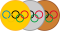 GoldSilverBronze medal olympic.svg