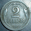 2 fillér - zinc reverse