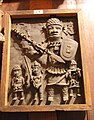 Messingblech auf Holz, Kunsthandwerk aus Tamil Nadu, frühes 19. Jahrhundert