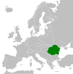 Локација Краљевине Румуњске