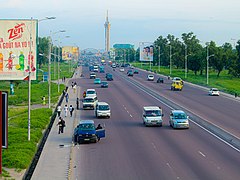 Le boulevard Lumumba au niveau de limete