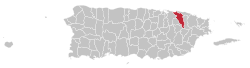 Localização de Carolina em Porto Rico