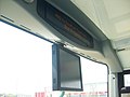 An iBus screen on a London United Scania OmniCity double decker on route 482.