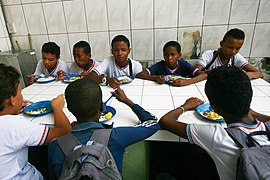 Comedor infantil en una escuela