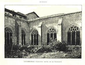 Covarrubias, claustro ojival de la Colegiata (1887)