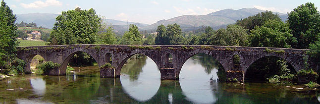 Puente de Porto, o de Prozelo, sobre el río Cávado, entre los municipios de Braga y Amares.