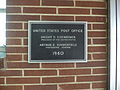 Post Office Plaque