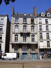 Hôtel O'Riordan, situé au 70 quai de la Fosse, classée le 29 août 1938[29]
