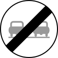 4b: End of overtaking restriction