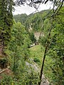 Blick von der Felsengalerie in die mittlere Wutachschlucht