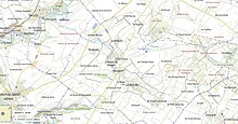 Carte du site des tumulus, Les Chirons Bougon sur geoportail.gouv.fr