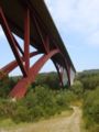 Bréck vun der Eau-Rouge op der Autobunn Léck-Tréier am Stol, Fuerbunn um Bou