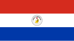 Rückseite der Flagge Paraguays