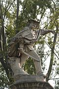 Rosario (Argentina): Plaza Italia, en el Parque de la Independencia. Monumento en mármol de Carrara. Realizado por el artista italiano Alessandro Biggi en 1885.