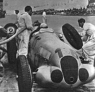 Hermann Lang in the pit at the German GP (1937).jpg
