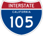 Interstate 105 marker