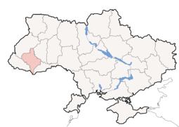Letak Oblast Ivano-Frankivsk di Ukraina