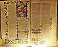 Mishné Torá (Maimónides), manuscrito hebreo copiado en Sefarad, 1300-1350, e iluminado por Matteo di Ser Cambio en Perugia en 1400.[27]​