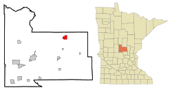 Location of Harding, Minnesota