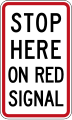 (R2-6.2) Stop Here on Red Signal