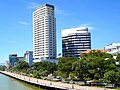 Han River bank and Indochina Riverside Towers.