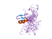 2ckc: SOLUTION STRUCTURES OF THE BRK DOMAINS OF THE HUMAN CHROMO HELICASE DOMAIN 7 AND 8, REVEALS STRUCTURAL SIMILARITY WITH GYF DOMAIN SUGGESTING A ROLE IN PROTEIN INTERACTION