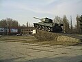 T-34/85 on exposition, war memorial Ostraya mogila, Luhansk, Ukraine