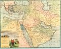 Део Сафавидског Персијског царства (десно), Отоманског царства и Западне Азије уопште, Емануел Бовен, 1744–52.