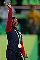 Image 6 Simone Biles Photograph: Agência Brasil Fotografias Simone Biles (born March 14, 1997), after receiving the gold medal for the all-around event at the 2016 Summer Olympics in Rio de Janeiro. Biles also won golds in the vault and the floor events in Rio, a bronze medal on the balance beam, and a gold in the team all-around event as part of a U.S. team dubbed the "Final Five". More selected pictures