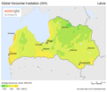 Thumbnail for File:SolarGIS-Solar-map-Latvia-en.png