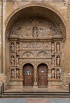 Fachada de la iglesia de Santo Tomás (1512-1525) en Haro, de Felipe Bigarny