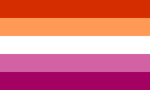 Drapeau lesbien créé en 2018.