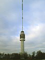 Zendstation Smilde, op deze foto nog een buismast (beton-metaalcombinatie)