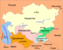 Политическая карта Средней Азии