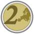 2 Euro Coin - Simple Worksheet Design.svg