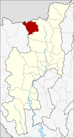 District location in Chiang Mai province