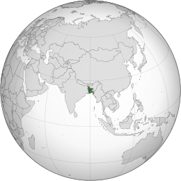 Governo provvisorio del Bangladesh - Localizzazione