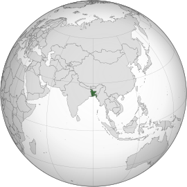 Розташування Бангладеш