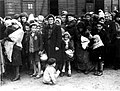 ハンガリーから到着したユダヤ人。（1944年）