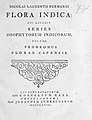 Flora indica, 1768